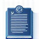 Icon of a legal document or certificate
