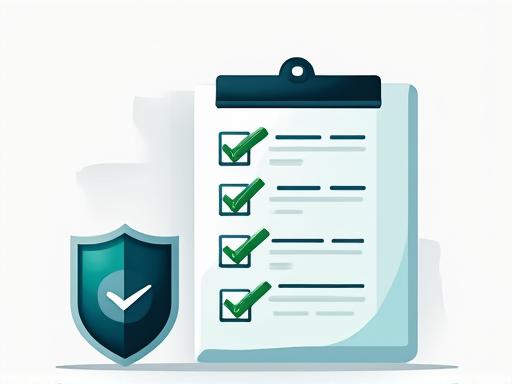 A checklist and a compliance shield icon